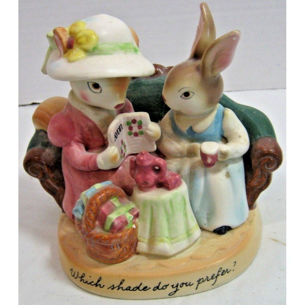 AVON - PRECIOUS MOMENTS - Which Shade Do You Prefer? - Figurine 1980's